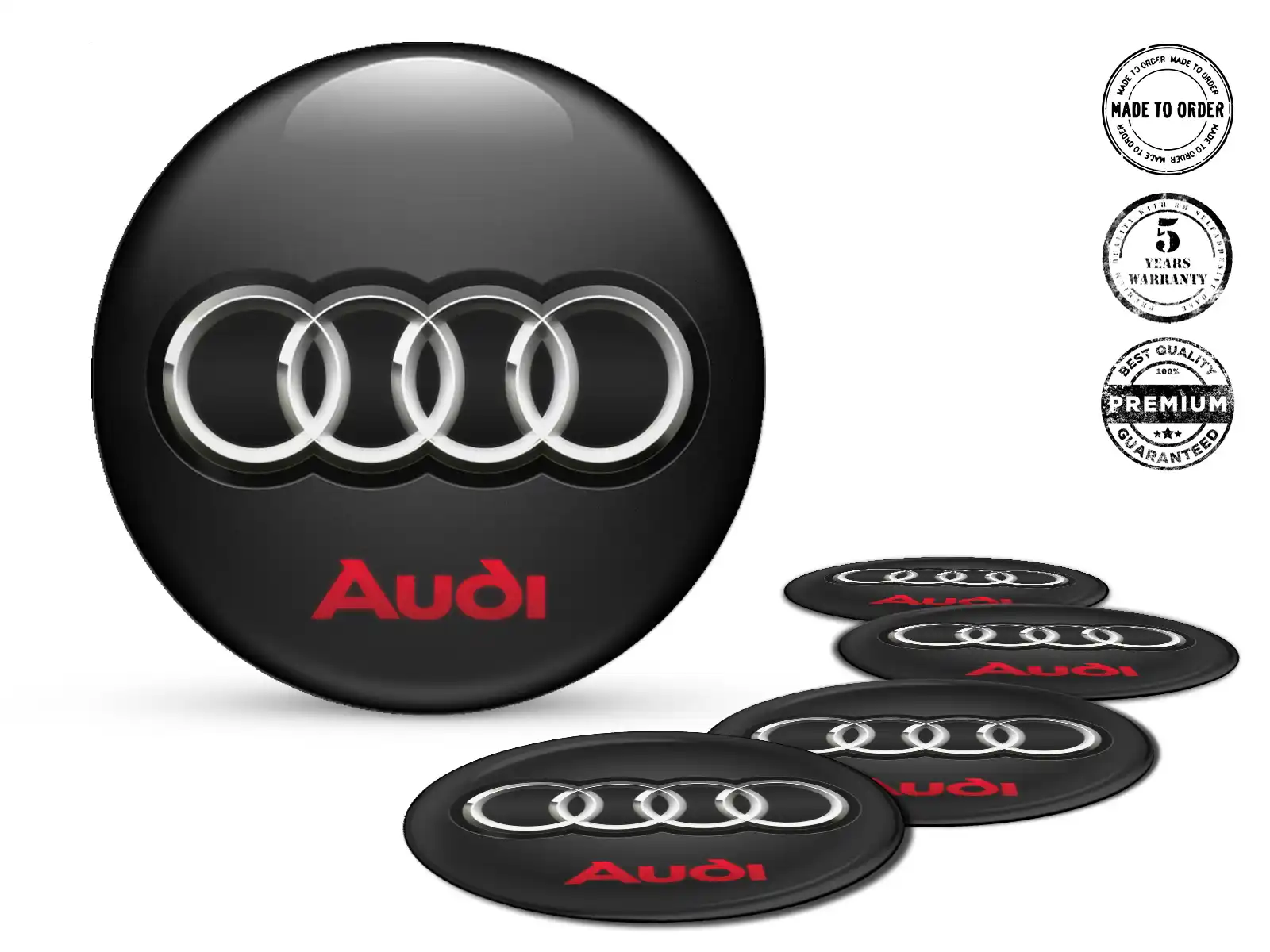 Audi Gewölbte Sticker Sportlich Temporal Surge Grid